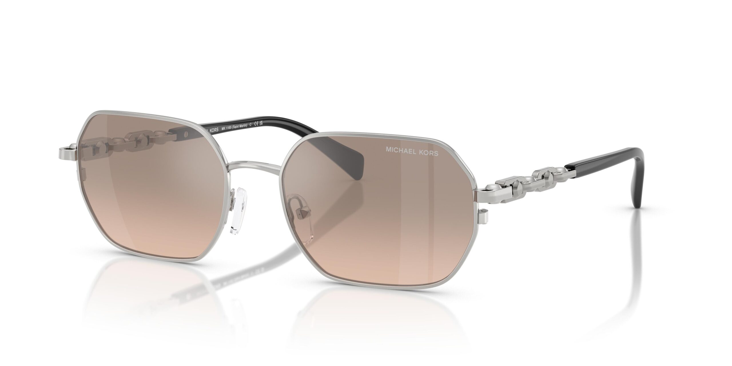 michael kors saint martin khaki silver gradient geometric ladies sunglasses mk1165 18933d 57 michael kors saint martin khaki silver gradient geometric ladies sunglasses mk1165 18933d 57