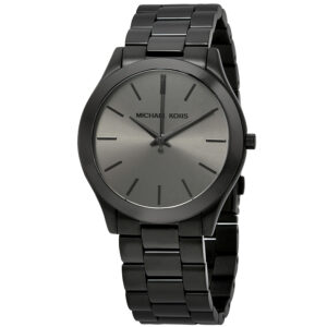 michael kors slim runway black dial men's watch mk8507