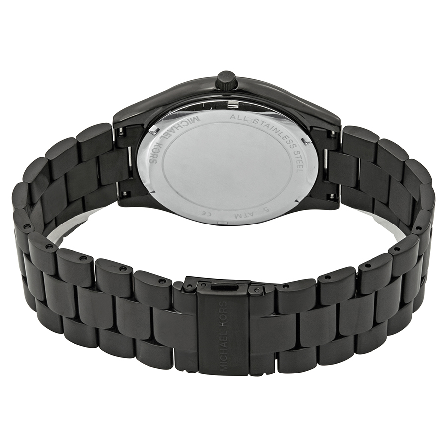 michael kors slim runway black dial men's watch mk8507 michael kors slim runway black dial men's watch mk8507