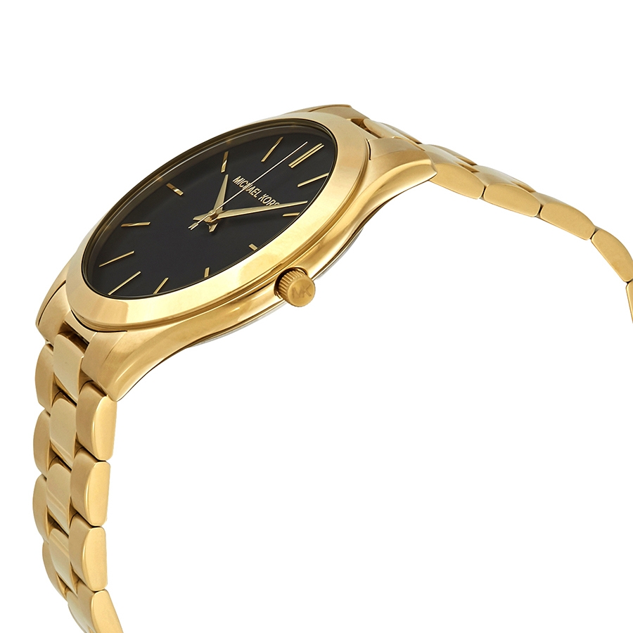 michael kors slim runway black dial men's watch mk8621 michael kors slim runway black dial men's watch mk8621