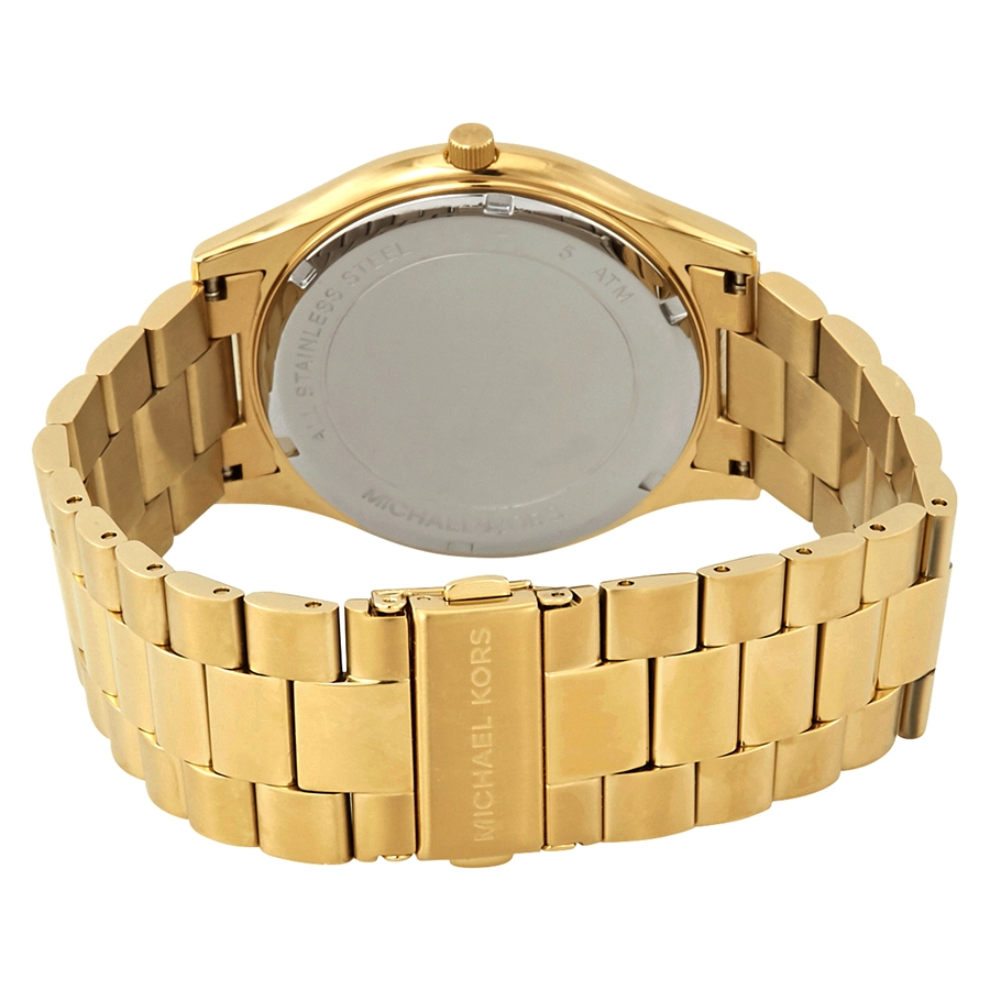 michael kors slim runway black dial men's watch mk8621 michael kors slim runway black dial men's watch mk8621