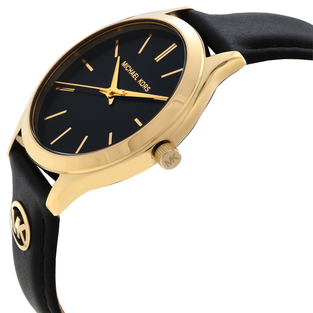 michael kors slim runway quartz black dial ladies watch mk7553 michael kors slim runway quartz black dial ladies watch mk7553