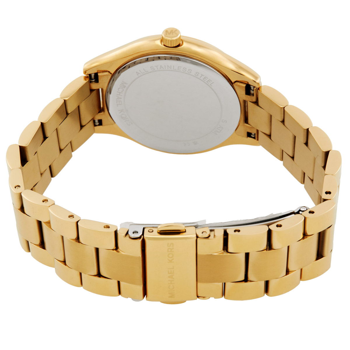 michael kors slim runway quartz gold dial ladies watch mk7561set michael kors slim runway quartz gold dial ladies watch mk7561set