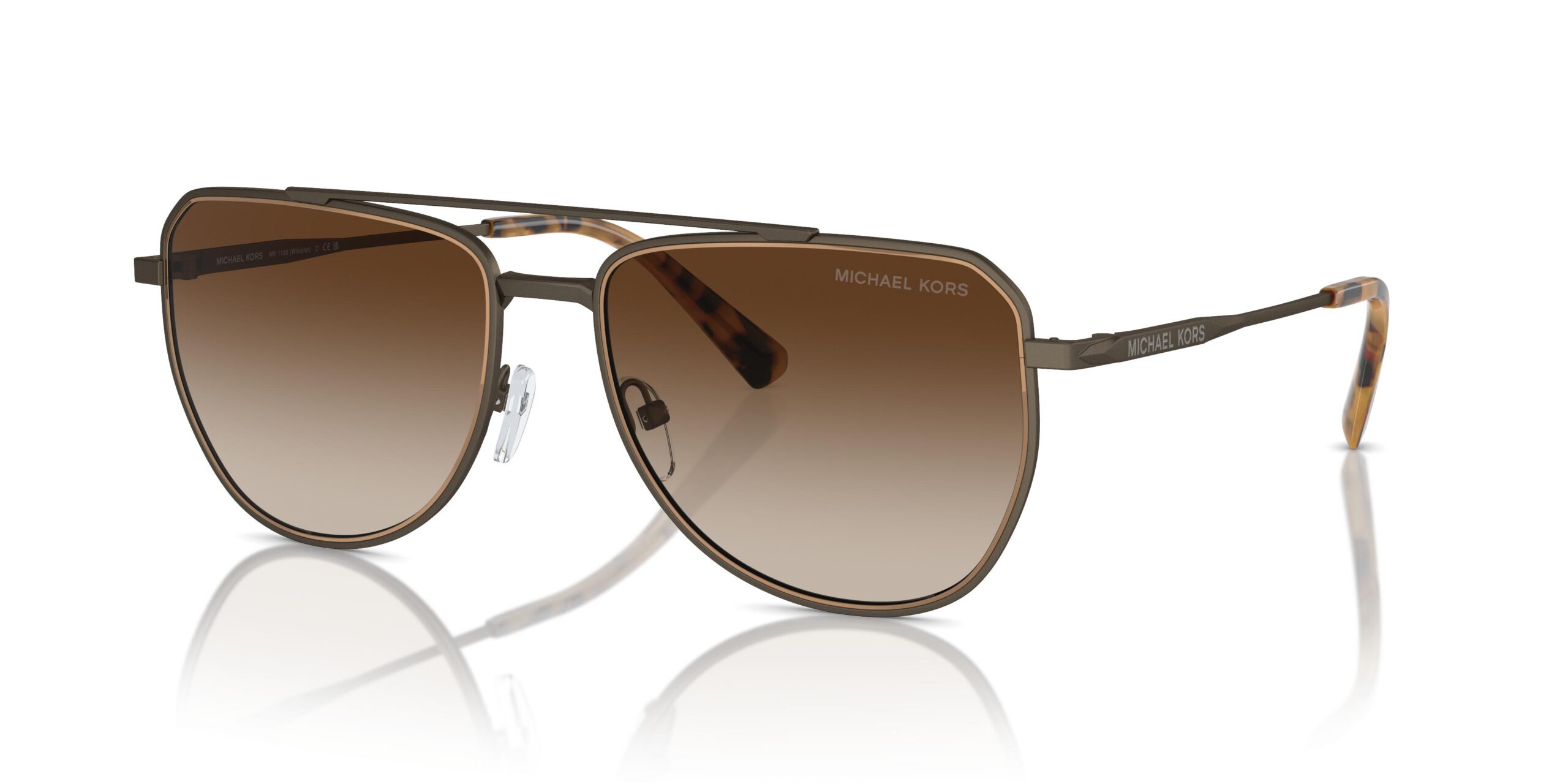 michael kors whistler brown gradient pilot men's sunglasses mk1155 100113 58 michael kors whistler brown gradient pilot men's sunglasses mk1155 100113 58