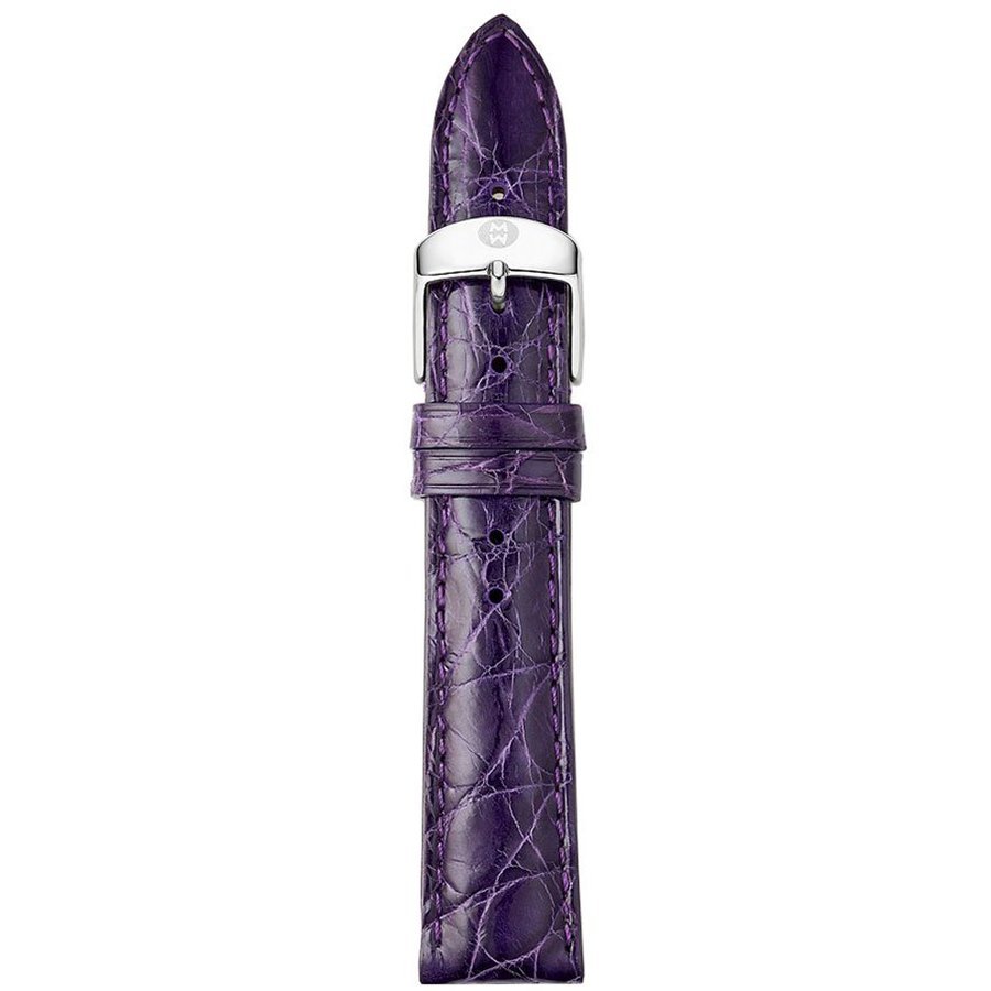 michele 18mm violet crocodile leather strap michele 18mm violet crocodile leather strap