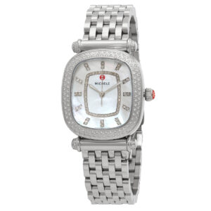 michele caber isle quartz diamond mother of pearl dial ladies watch mww16c000032
