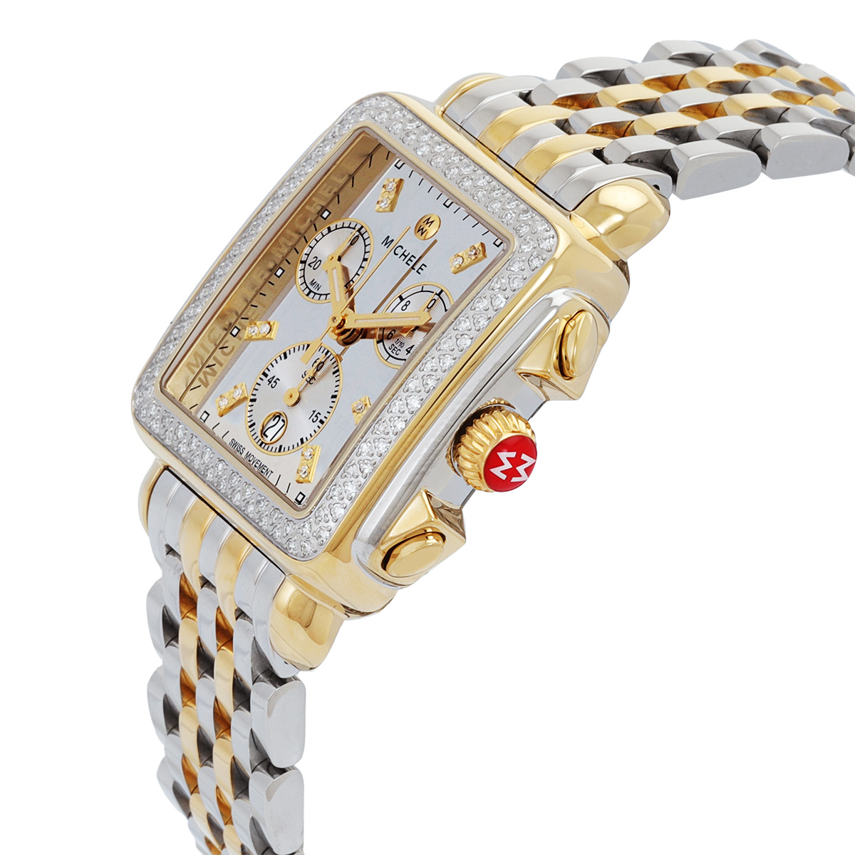 michele deco chronograph quartz diamond silver dial ladies watch mww06a000805 michele deco chronograph quartz diamond silver dial ladies watch mww06a000805