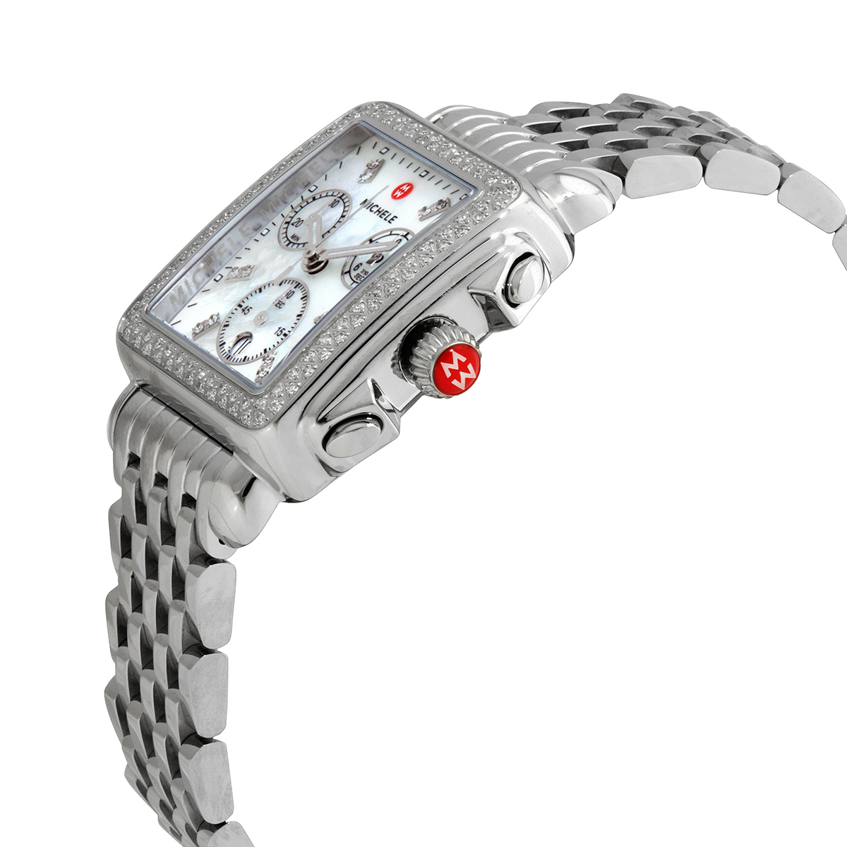 michele deco chronograph quartz diamond white mother of pearl dial ladies watch mww06a000775 michele deco chronograph quartz diamond white mother of pearl dial ladies watch mww06a000775
