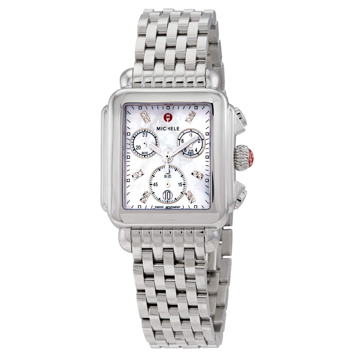 michele deco chronograph quartz diamond white mother of pearl dial ladies watch mww06a000778 michele deco chronograph quartz diamond white mother of pearl dial ladies watch mww06a000778
