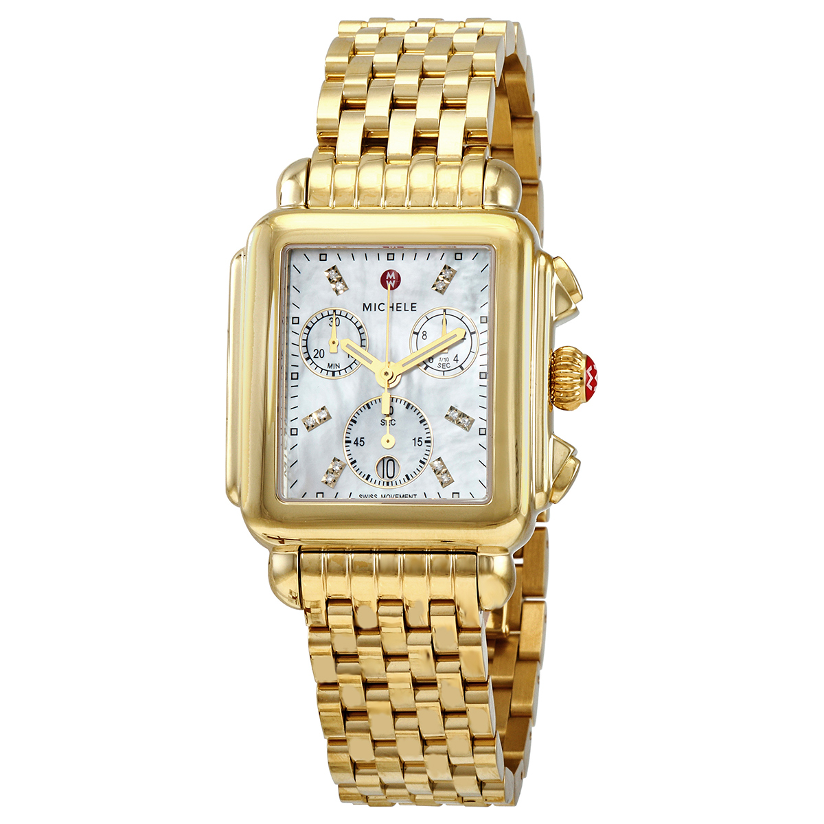 michele deco chronograph quartz diamond white mother of pearl dial ladies watch mww06a000780 michele deco chronograph quartz diamond white mother of pearl dial ladies watch mww06a000780