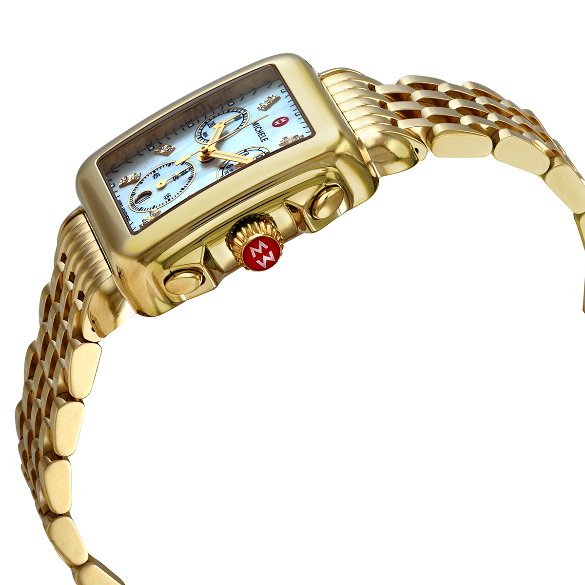 michele deco chronograph quartz diamond white mother of pearl dial ladies watch mww06a000780 michele deco chronograph quartz diamond white mother of pearl dial ladies watch mww06a000780