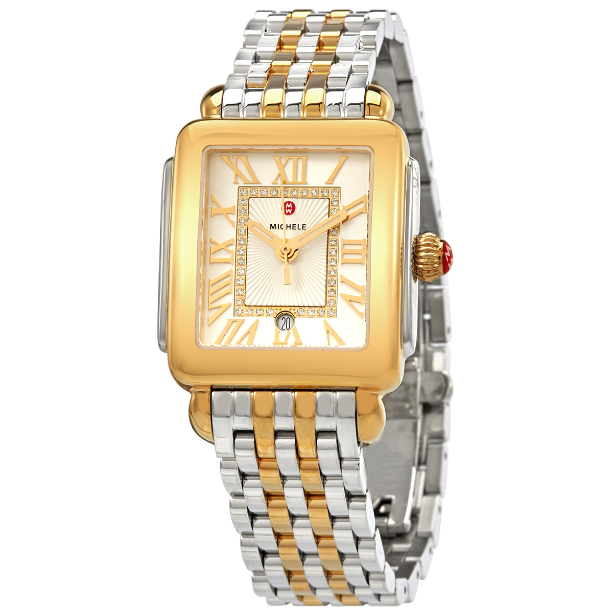 michele deco madison mid quartz silver white dial ladies watch mww06g000013 michele deco madison mid quartz silver white dial ladies watch mww06g000013