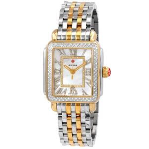 michele deco madison quartz silver dial ladies watch mww06t000236