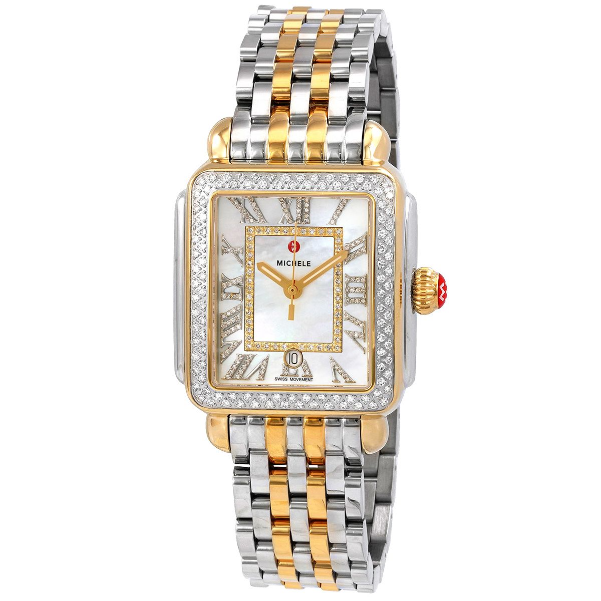michele deco madison quartz silver dial ladies watch mww06t000236 michele deco madison quartz silver dial ladies watch mww06t000236