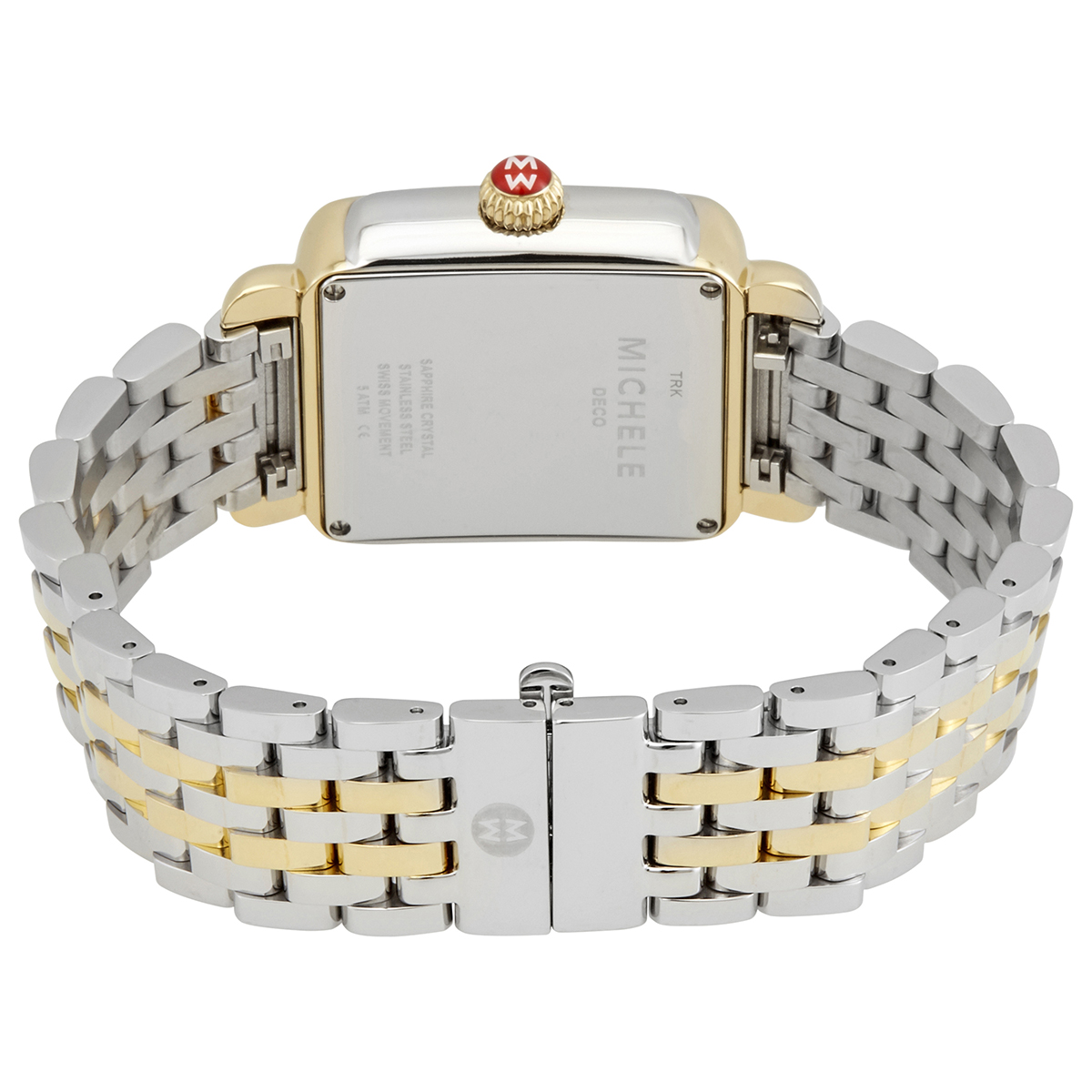 michele deco madison quartz silver dial two tone ladies watch mww06t000147 michele deco madison quartz silver dial two tone ladies watch mww06t000147