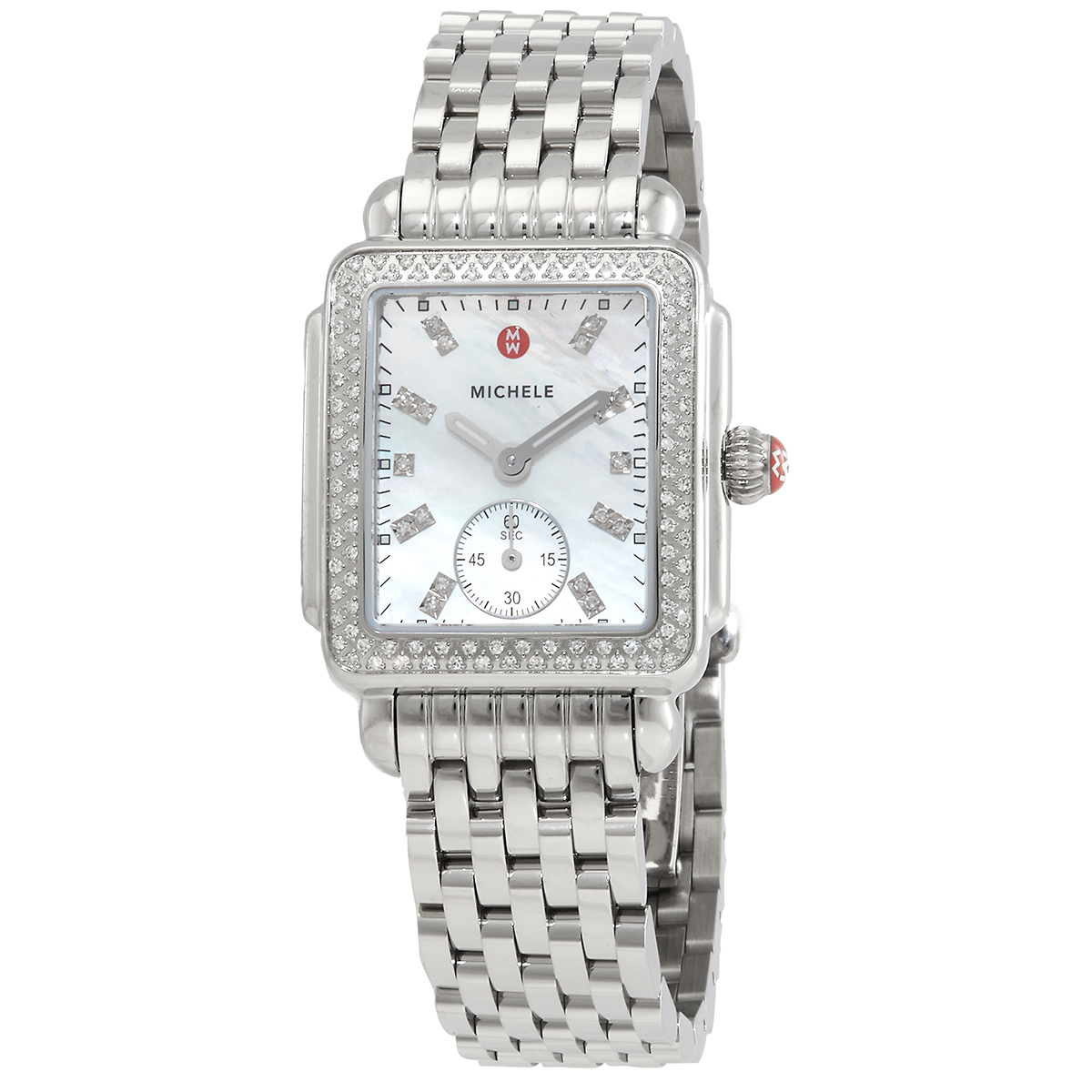 michele deco mid quartz diamond ladies watch mww06v000122 michele deco mid quartz diamond ladies watch mww06v000122