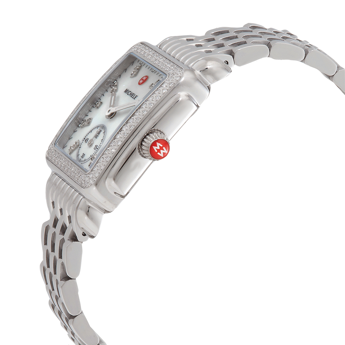 michele deco mid quartz diamond ladies watch mww06v000122 michele deco mid quartz diamond ladies watch mww06v000122