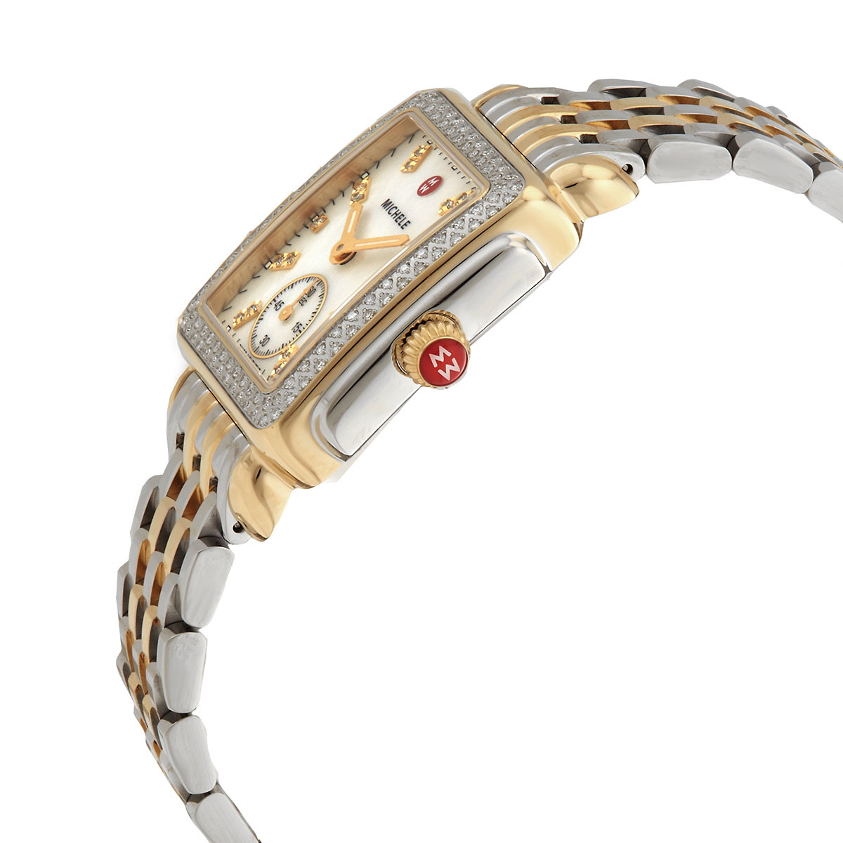 michele deco mid quartz diamond ladies watch mww06v000123 michele deco mid quartz diamond ladies watch mww06v000123