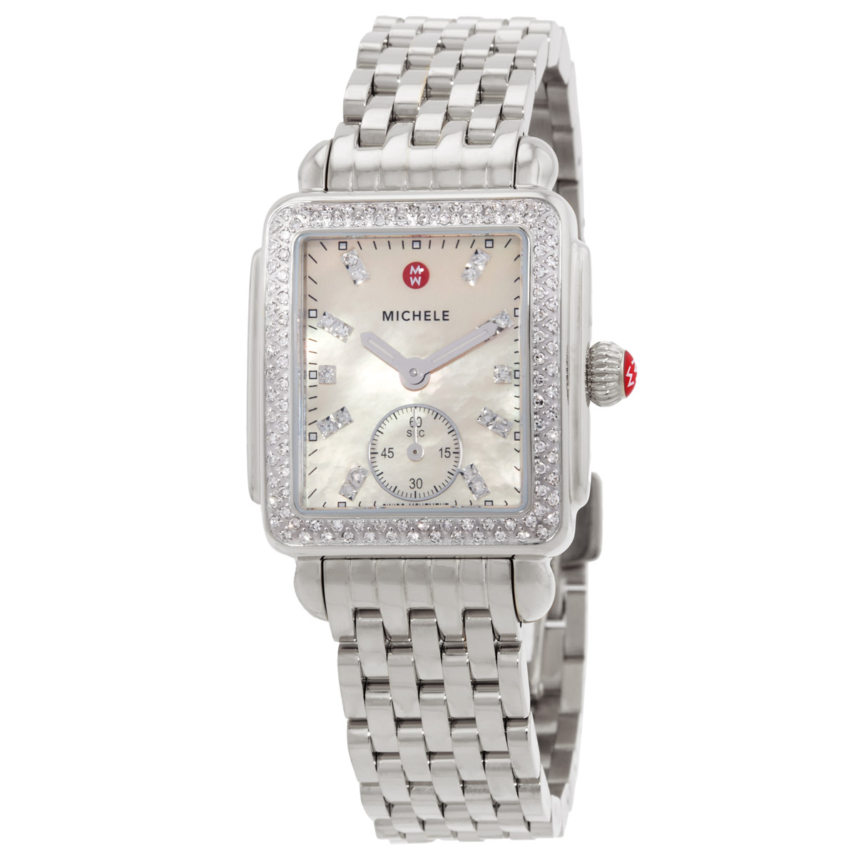 michele deco mid quartz diamond ladies watch mww06v000131 michele deco mid quartz diamond ladies watch mww06v000131