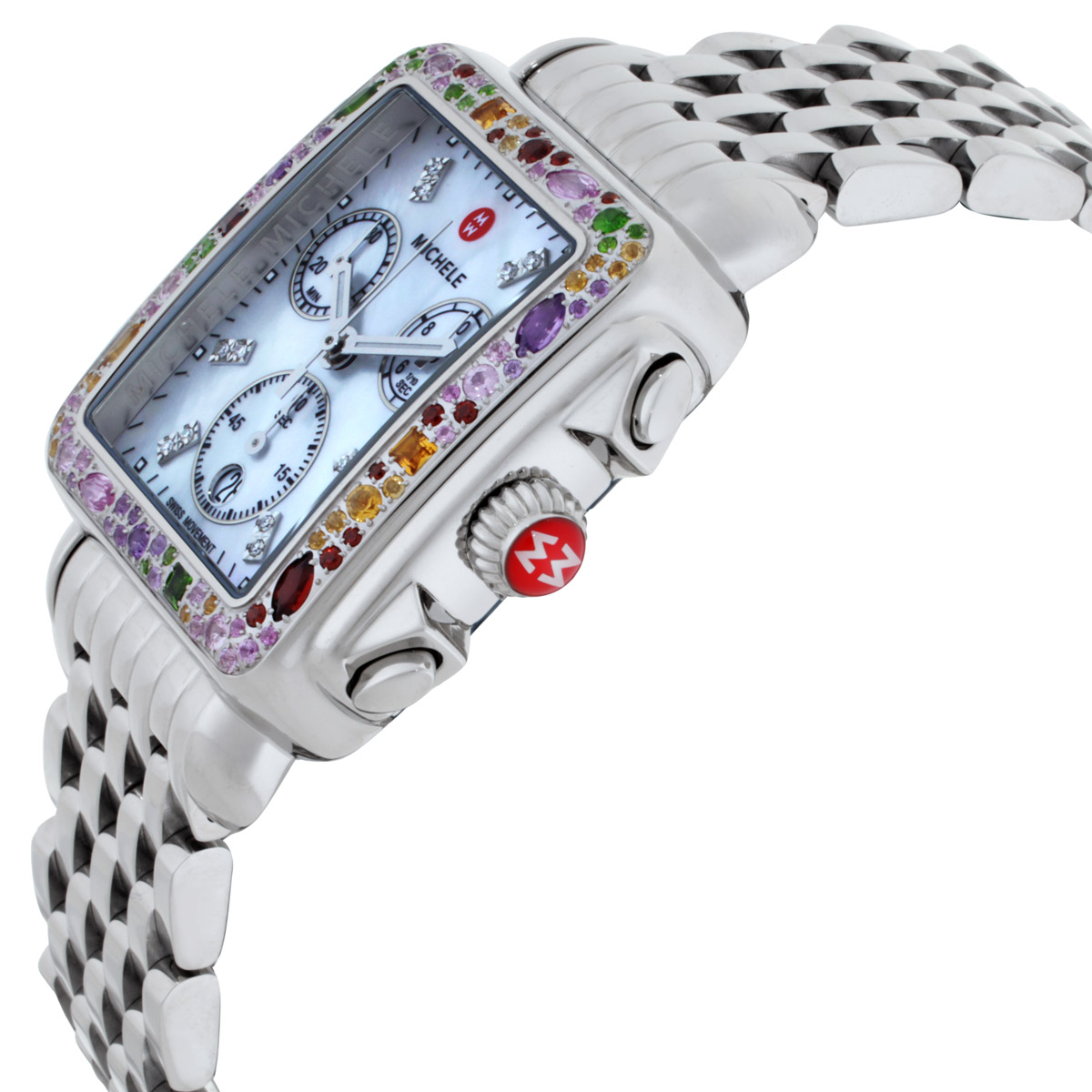 michele deco soiree diamond mother of pearl dial stainless steel michele deco soiree diamond mother of pearl dial stainless steel