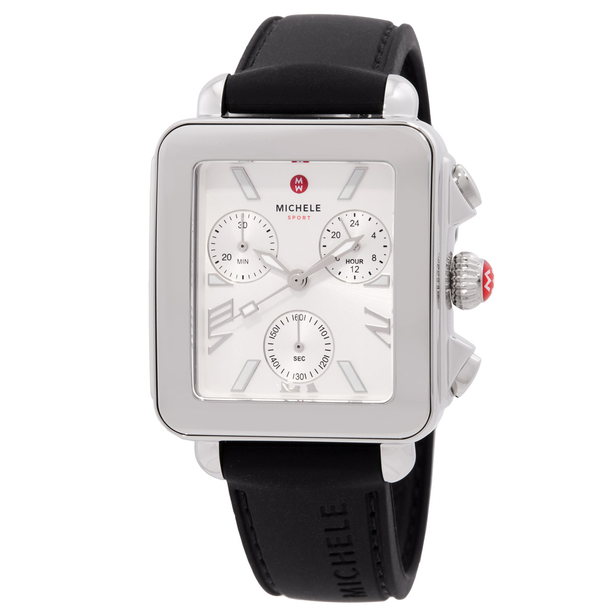 michele deco sport chronograph quartz silver dial ladies watch mww06k000071 michele deco sport chronograph quartz silver dial ladies watch mww06k000071