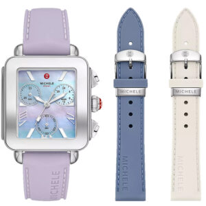 Витрина michele deco sport mother of pearl dial ladies watch mww06k001set