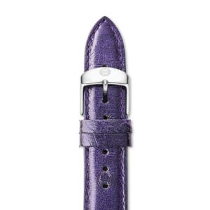 michele ladies 16mm dark purple ostrich leather watch strap ms16aa190500