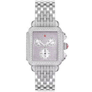 michele limited edition deco diamond pink dial ladies watch mww06a000803