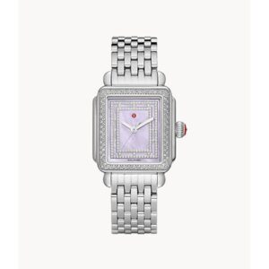michele deco madison quartz diamond purple dial ladies watch mww06t000247