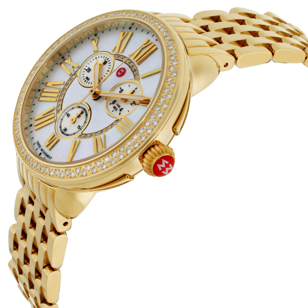 michele serein chronograph quartz silver dial ladies watch mww21a000070 michele serein chronograph quartz silver dial ladies watch mww21a000070
