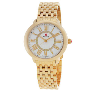 michele serein quartz silver dial ladies watch mww21b000160