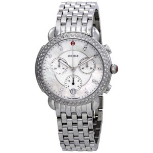 michele sidney chronograph diamond ladies watch mww30a000001