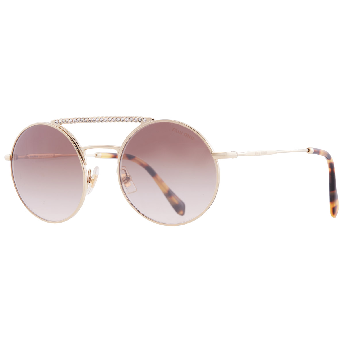miu miu brown gradient mirror silver round ladies sunglasses mu 52vs zvnqz9 50 miu miu brown gradient mirror silver round ladies sunglasses mu 52vs zvnqz9 50