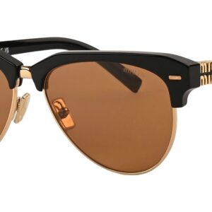 miu miu brown pilot ladies sunglasses mu 09zs 1ab2z1 57
