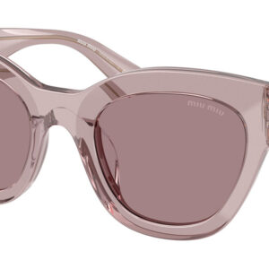 miu miu light purple brown cat eye ladies sunglasses mu 01ys 12w20i 51