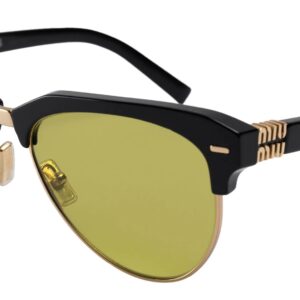 miu miu olive green pilot ladies sunglasses mu 09zs 1ab07o 57