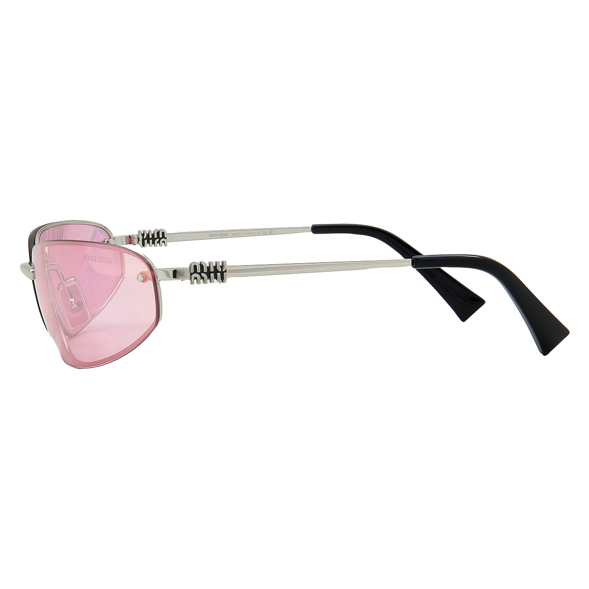 miu miu pink mirror lilac wrap ladies sunglasses mu a50s 1bc70j 68 miu miu pink mirror lilac wrap ladies sunglasses mu a50s 1bc70j 68