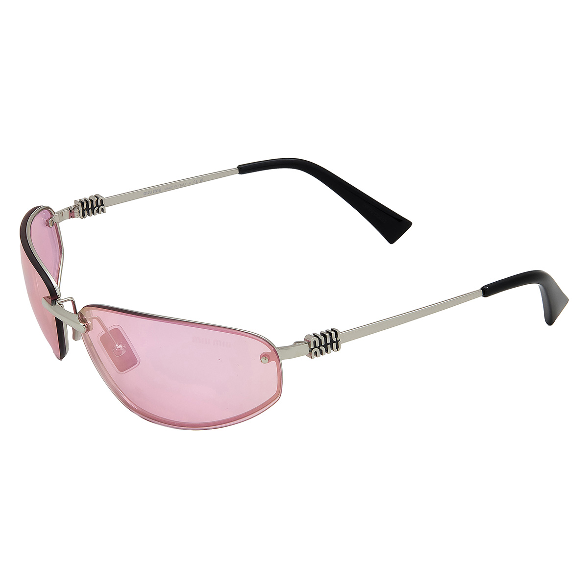 miu miu pink mirror lilac wrap ladies sunglasses mu a50s 1bc70j 68 miu miu pink mirror lilac wrap ladies sunglasses mu a50s 1bc70j 68