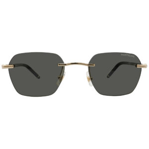 Home montblanc dark grey geometric men's sunglasses mb0270s 001 51