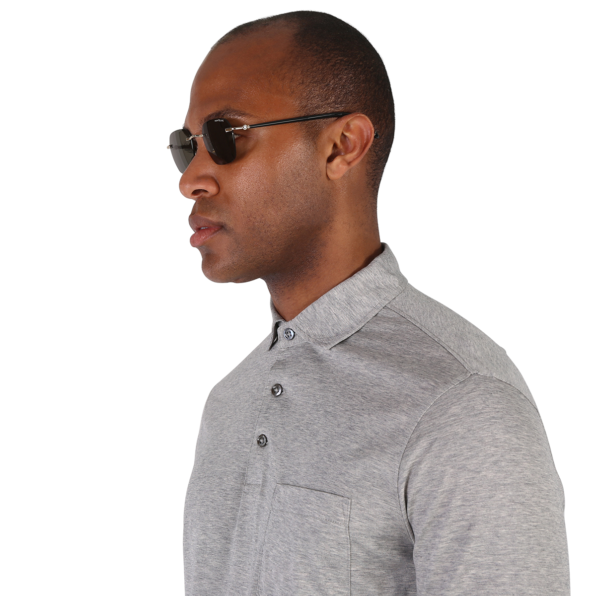 montblanc dark grey geometric men's sunglasses mb0270s 001 51 montblanc dark grey geometric men's sunglasses mb0270s 001 51