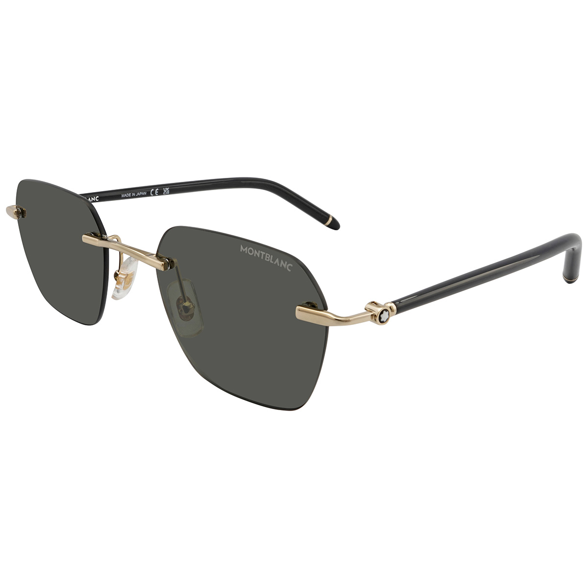 montblanc dark grey geometric men's sunglasses mb0270s 001 51 montblanc dark grey geometric men's sunglasses mb0270s 001 51