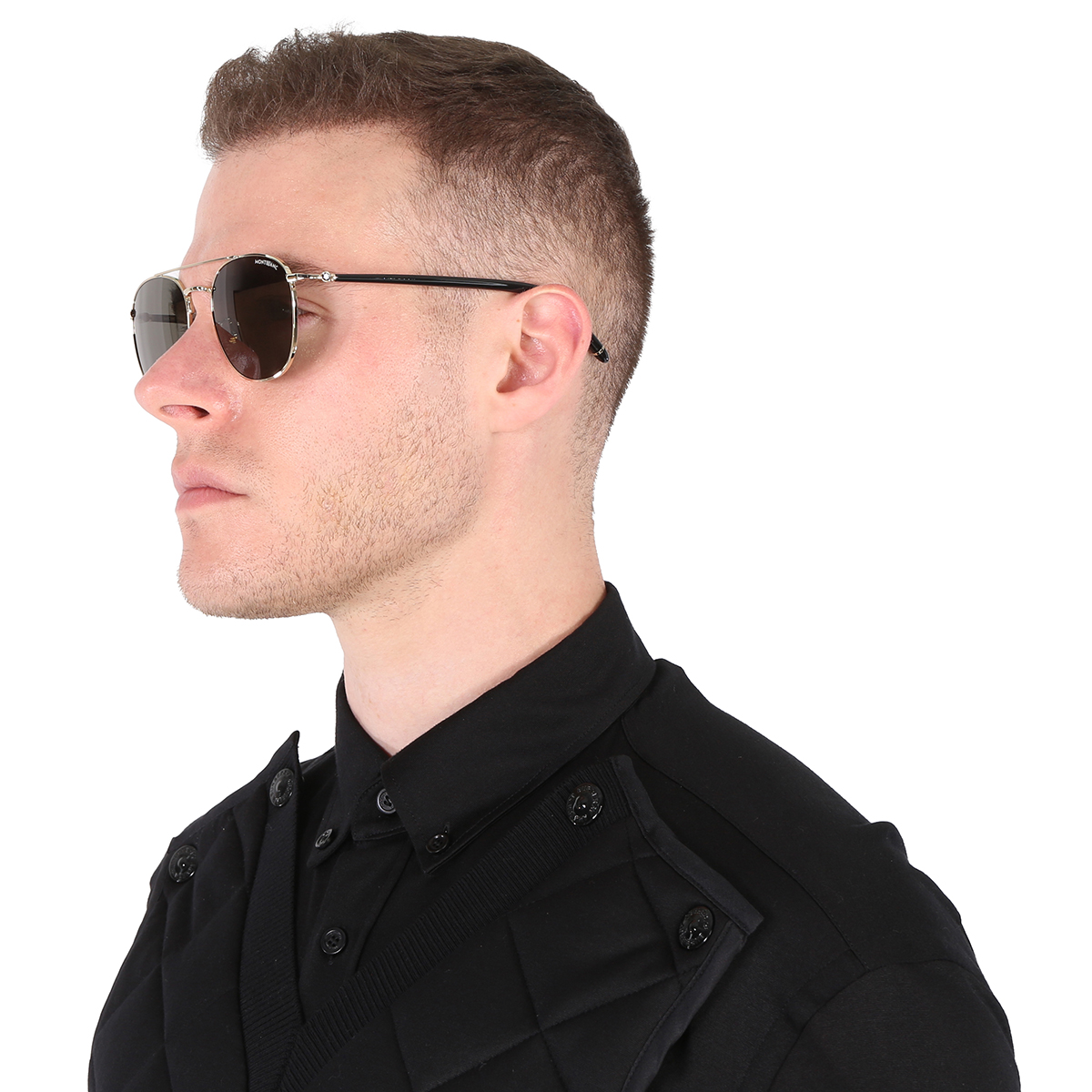 montblanc grey pilot men's sunglasses mb0271s 006 56 montblanc grey pilot men's sunglasses mb0271s 006 56