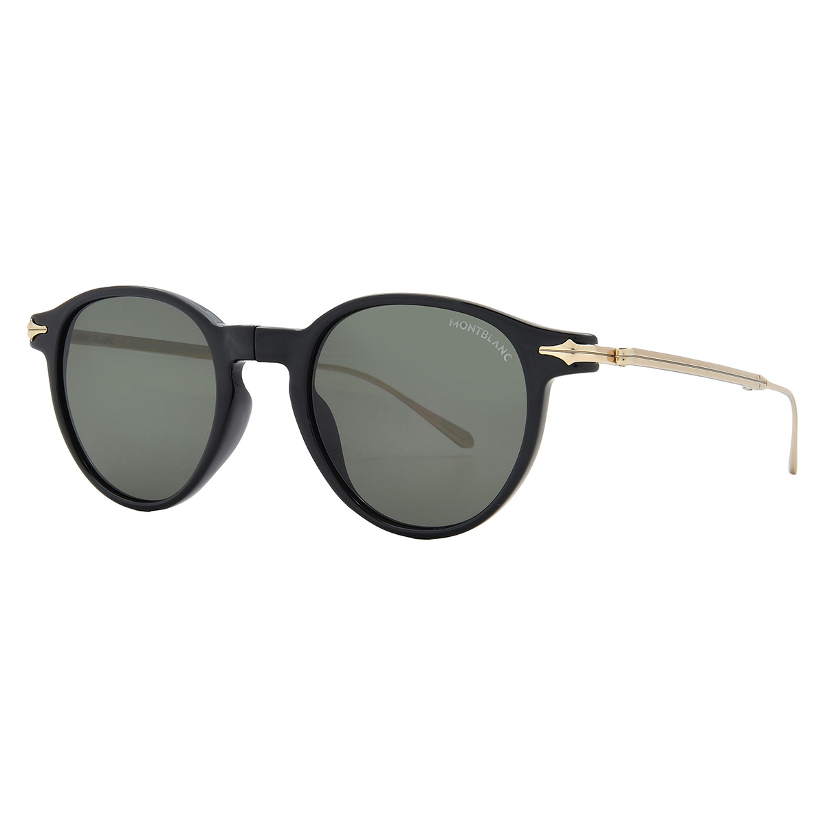 montblanc grey round men's sunglasses mb0407s 001 49 montblanc grey round men's sunglasses mb0407s 001 49