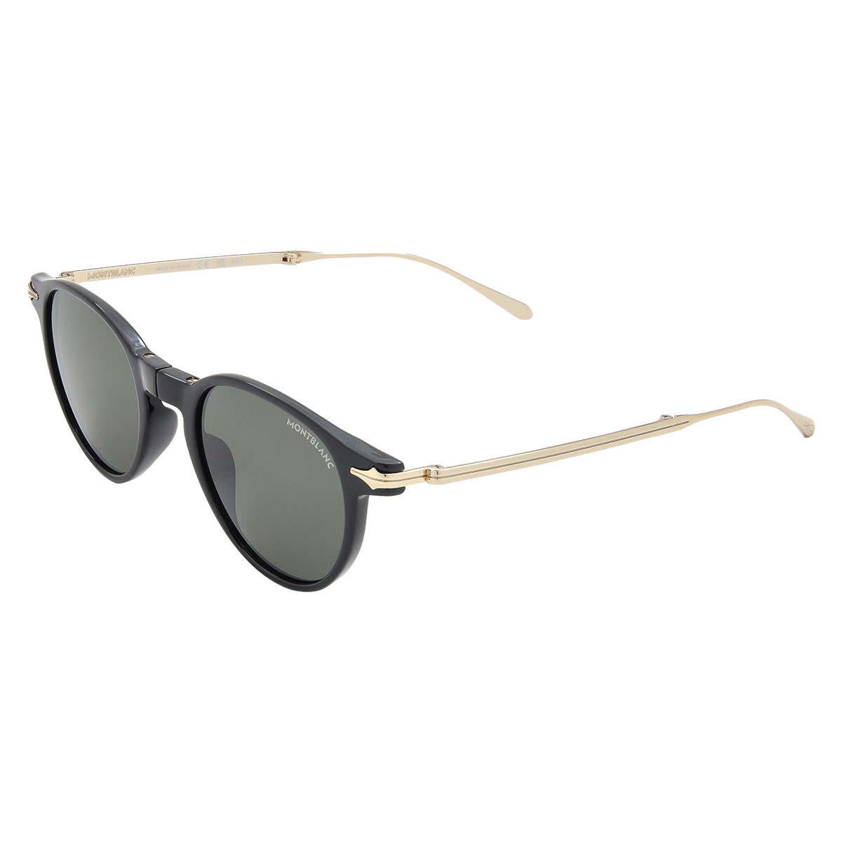 montblanc grey round men's sunglasses mb0407s 001 49 montblanc grey round men's sunglasses mb0407s 001 49