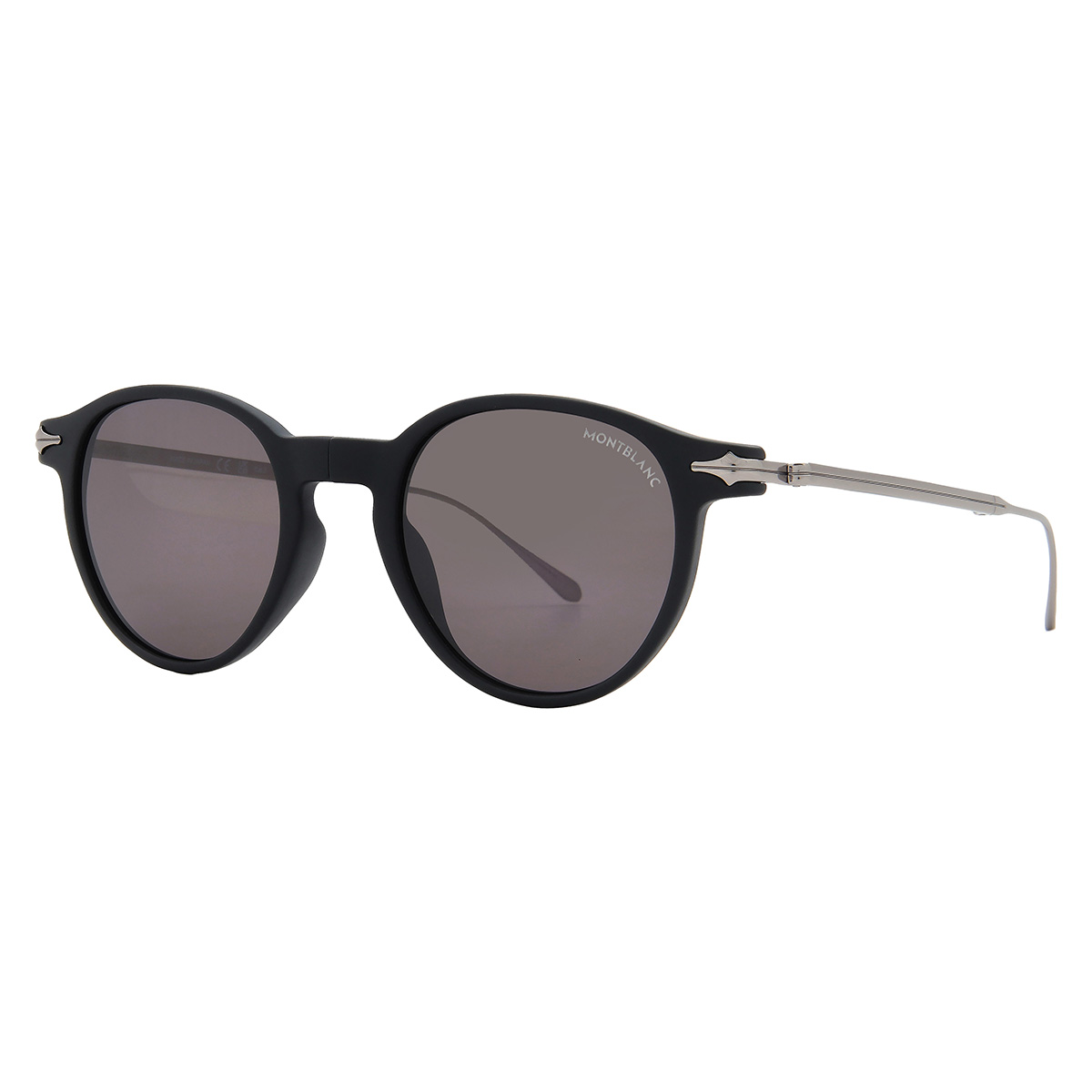 montblanc grey round men's sunglasses mb0407s 002 49 montblanc grey round men's sunglasses mb0407s 002 49