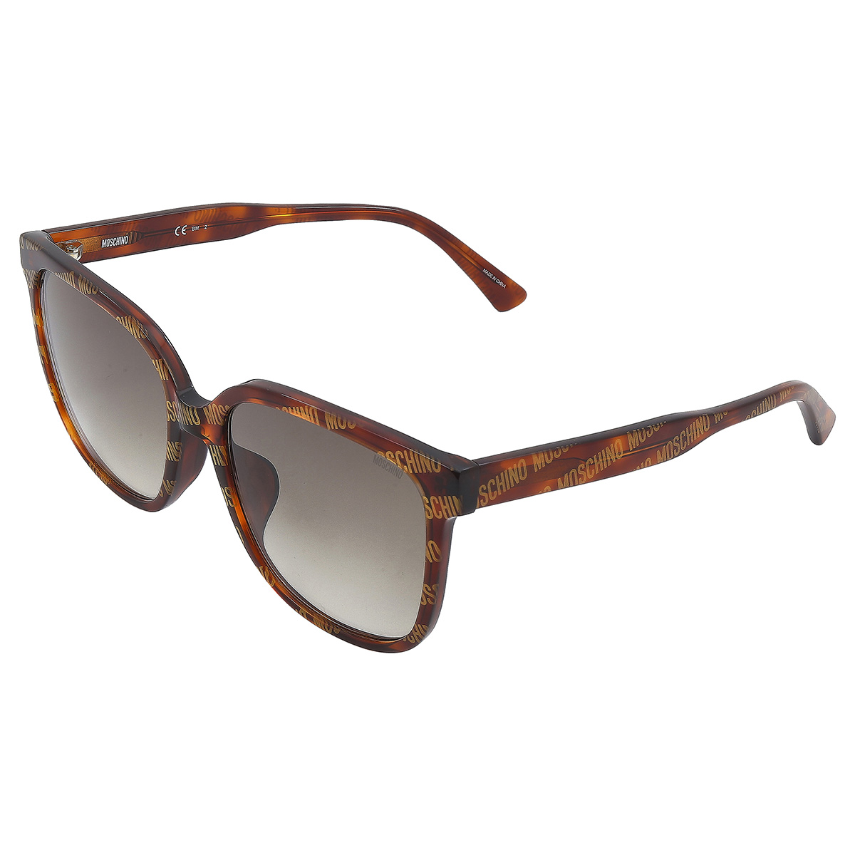 moschino brown gradient square ladies sunglasses mos134/f/s 0h7p/ha 58 moschino brown gradient square ladies sunglasses mos134/f/s 0h7p/ha 58