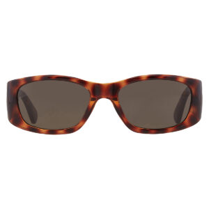moschino brown rectangular ladies sunglasses mos145/s 005l/70 55
