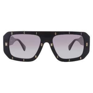 moschino dark grey shaded browline ladies sunglasses mos129/s 0807/9o 54