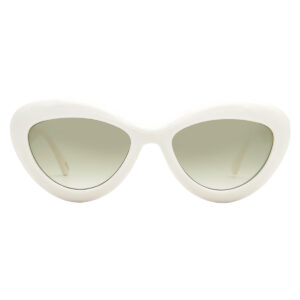 moschino green shaded cat eye ladies sunglasses mos163/s 0szj/9k 55