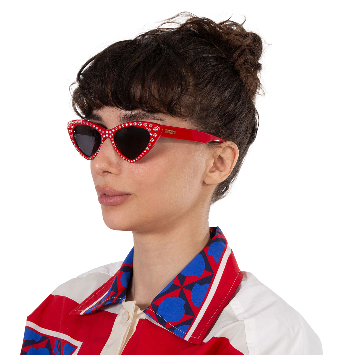 moschino grey cat eye ladies sunglasses mos006/s/str 0c9a/ir 52 moschino grey cat eye ladies sunglasses mos006/s/str 0c9a/ir 52